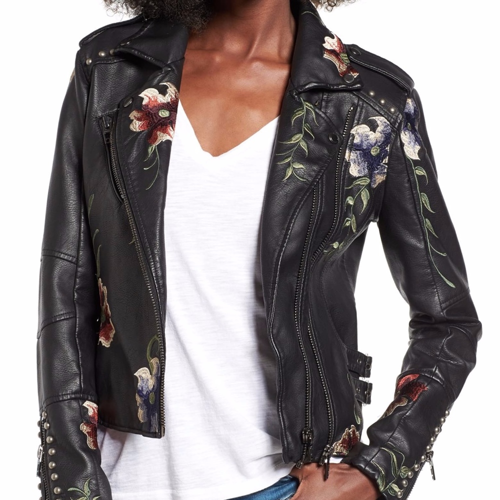 BLANKNYC As You Wish Floral Embroidered Jacket